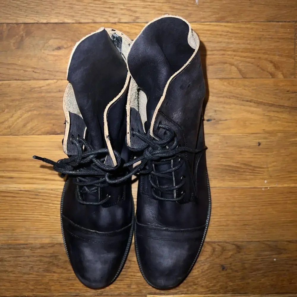 Bed Stu Troop Handwash Leather Combat Boots Men Size 10.5/Women 12 NEW.NWOB.DS